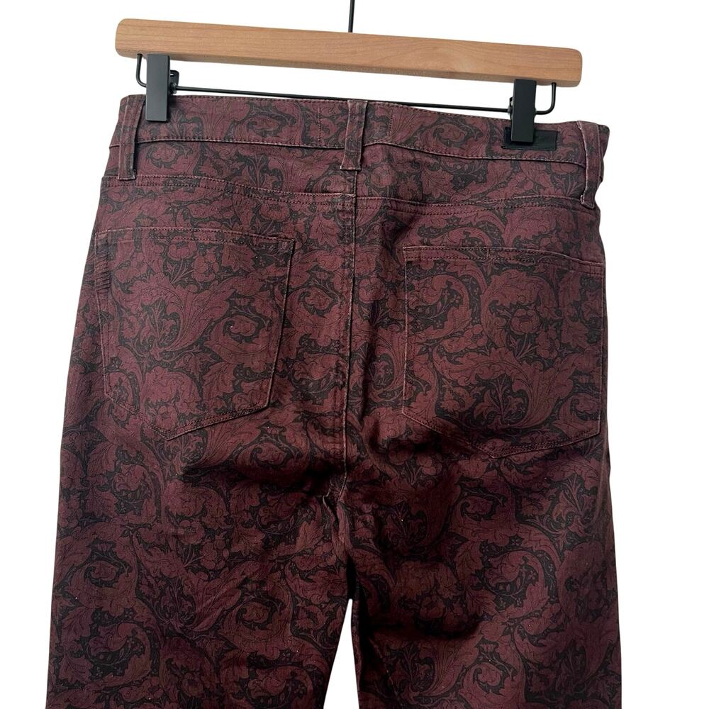 Paige High Rise Lou Lou Flare Jean In Cherrywood Paisley Multi Size 29 - Picture 6 of 16